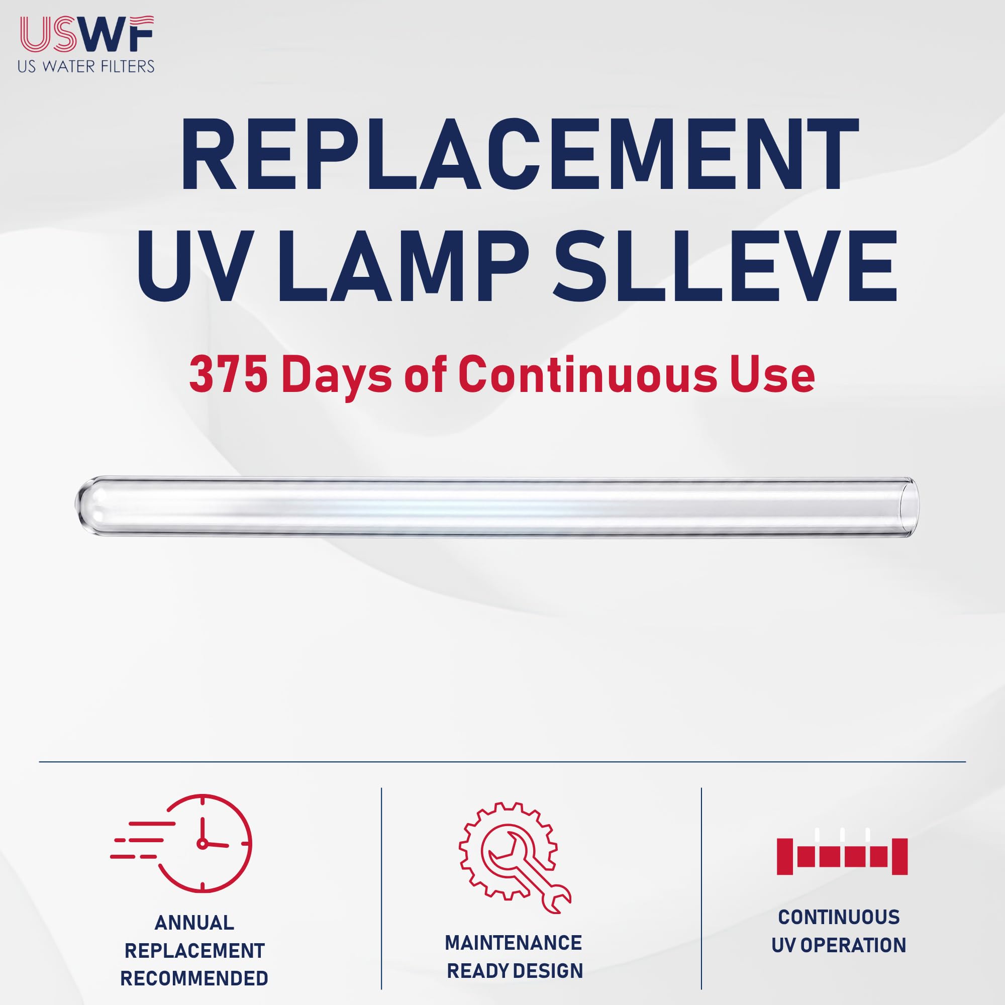 Lámpara UV | Repuesto para VIQUA 602806 | Compatible con los sistemas UV VIQUA E/E+/E4/E4+/E4-V, Pro 7 y UVMax 28 Series
