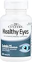 21st Century Healthy Eyes with Lutein Tablets, (60 Count), Eye Vitamins & Mineral Supplement with Antioxidants for Vision Support, Eye Health Supplements for Adults & Seniors, Non GMO & Gluten Free