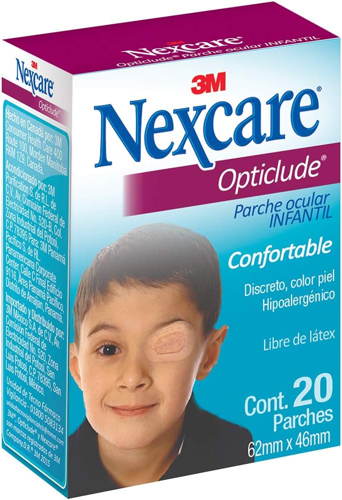 3M Nexcare Opticlude Junior Eye Patch Box with 20 Pieces (Model OPTJR)