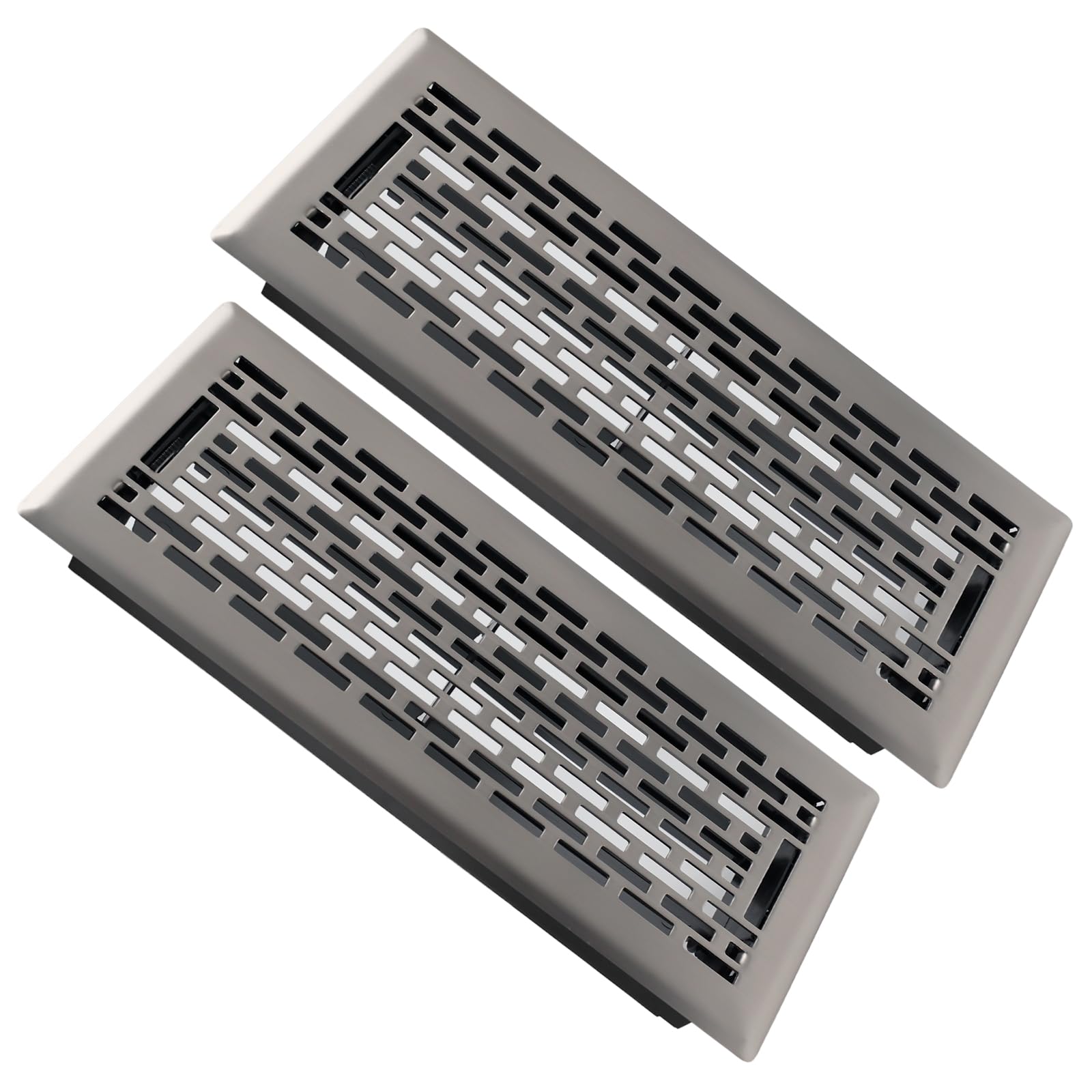 Grille d'aération de sol pour rénovation maison en acier lot de 2