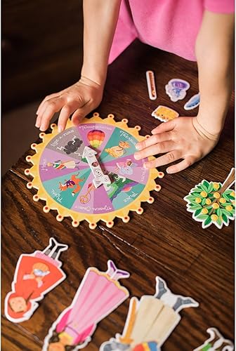 Miniatura 8 de eeBoo: Ruleta de Cuentos de Hadas, Recolecta los Elementos y Cuenta una Historia, Crea tu Propia Historia Mientras Juegas, para 2 a 4 Jugadores,