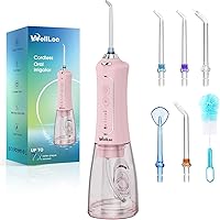 Vista 1 de Water Flossers for Teeth, 300ML Cordless Oral Irrigator Rechargeable Dental Flosser Picks with 5 Modes 5 Jet Tips,IPX7 Waterproof Teeth Cleaner for