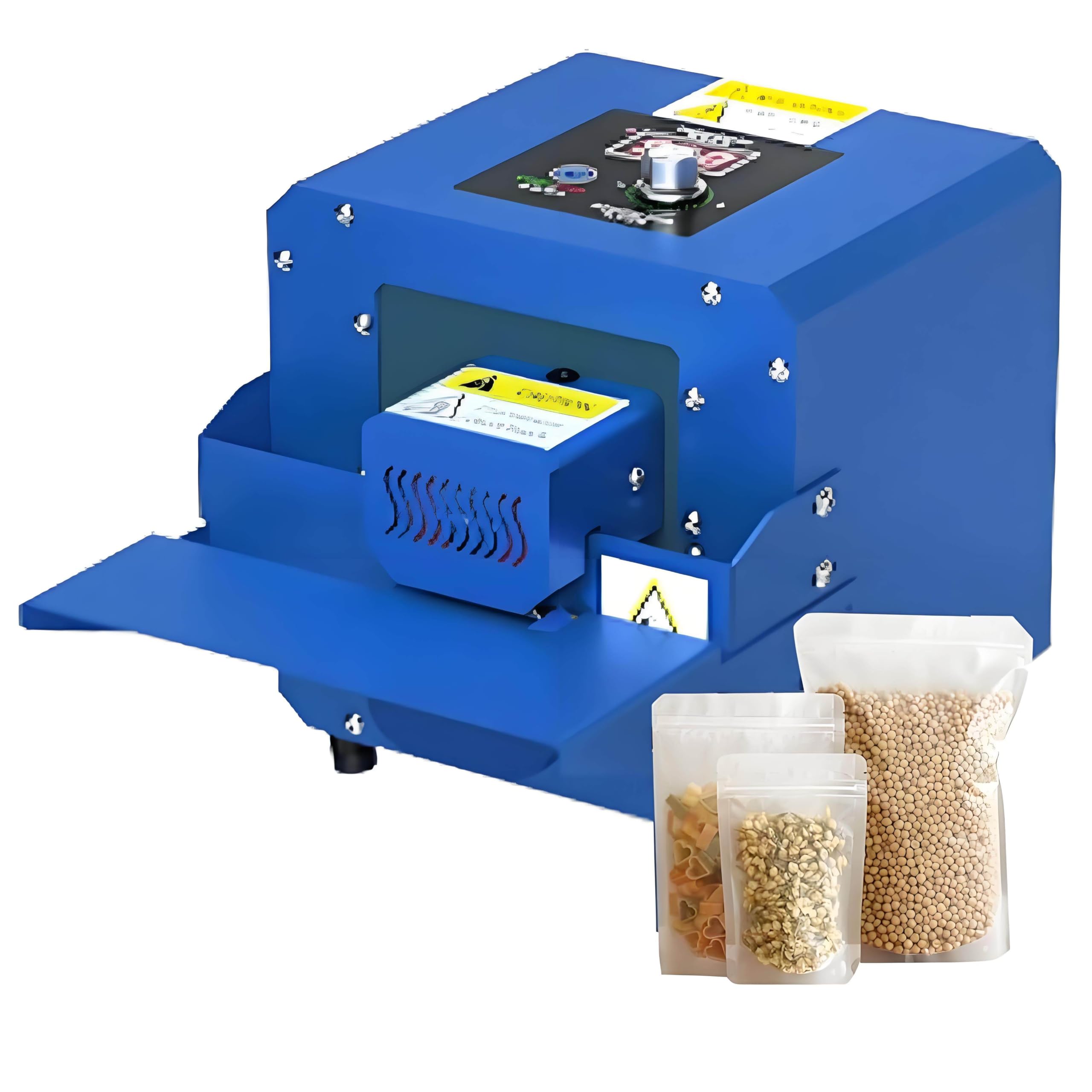 Selladora térmica automática de Bolsas de plástico para Alimentos, con Control de Temperatura de Rodillo Continuo, 5 m/min, para Bolsas de PVC, Bolsas de Aluminio y Bolsas de Papel Kraft.