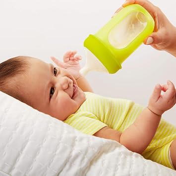 Boon Nursh Newborn Silicone Baby Bottle Nipples - Bottle Nipples for Boon Nursh Newborn Bottles - Baby Bottle-Feeding Supplies - Slow Flow Baby Bottle Nipples - 3 Count