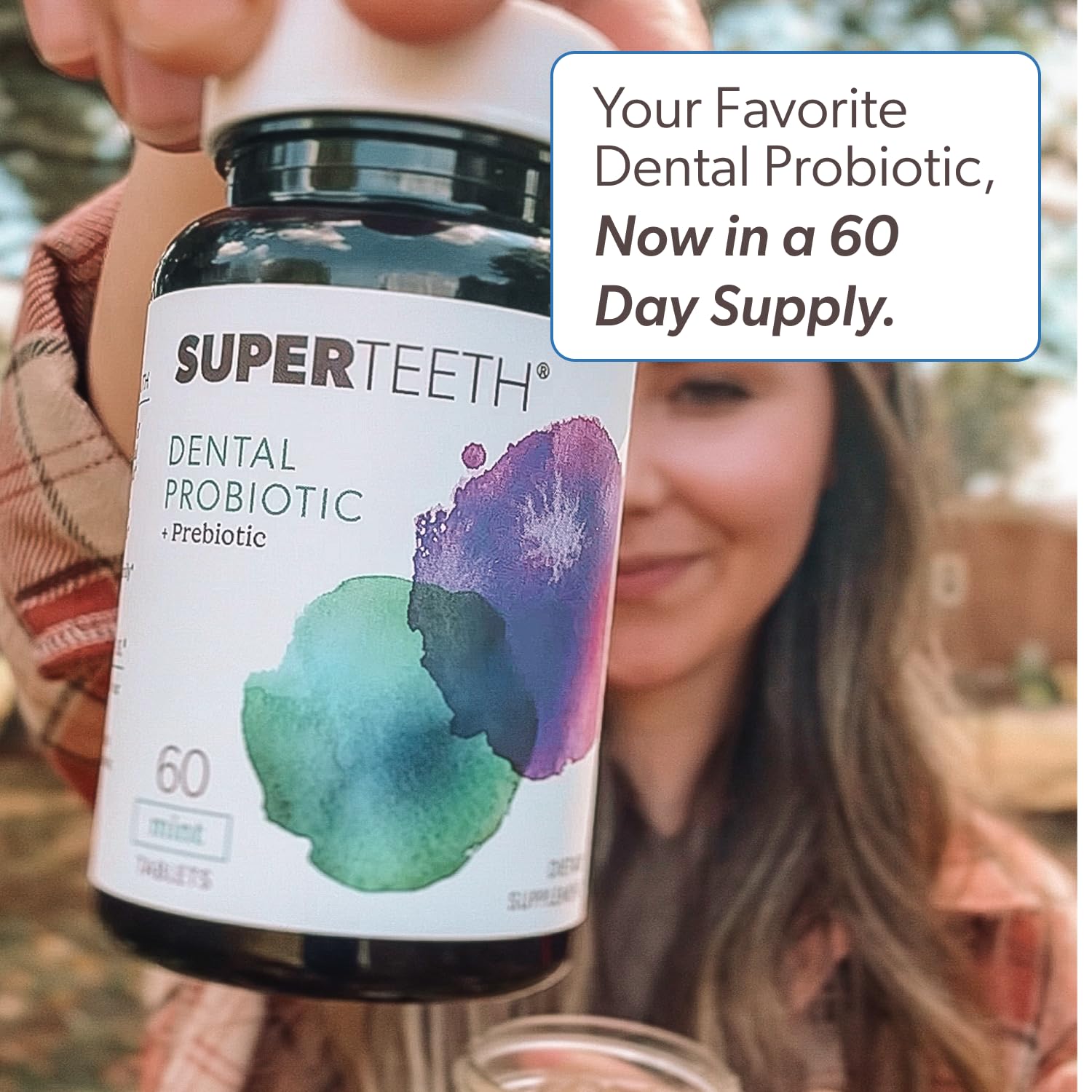 SUPER TEETH Oral Probiotics for Bad Breath & Cavities - Mint Flavored — Amazon image 8