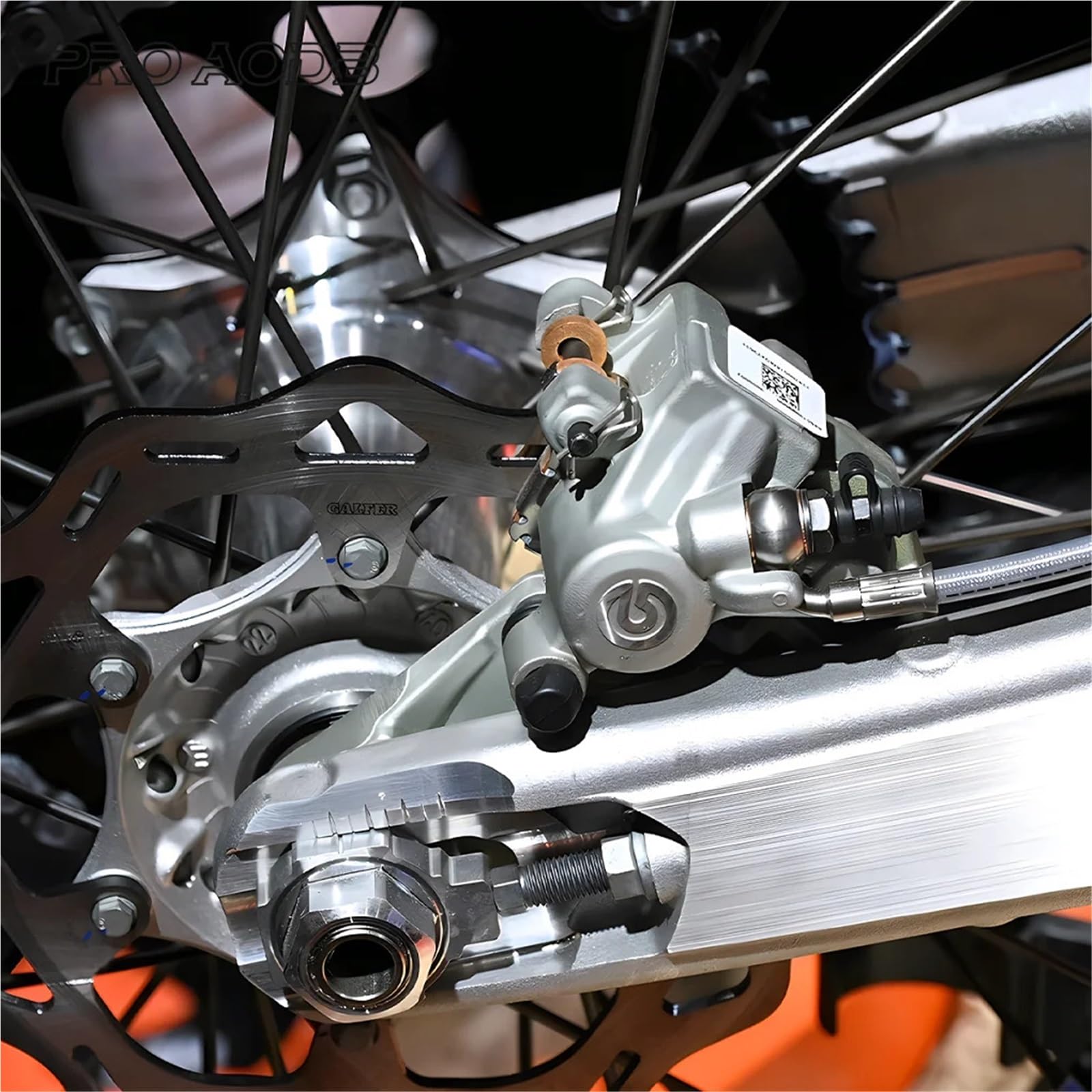 Pistone del Freno Arretratore Pistoncini Pinza Freno Posteriore Adatta per KTM SX XC SXF XCF XCW XCF W EXC EXC F TPI Six Days 125 150 200 250 300 350 450 500 530 2004-2024(Bracket)
