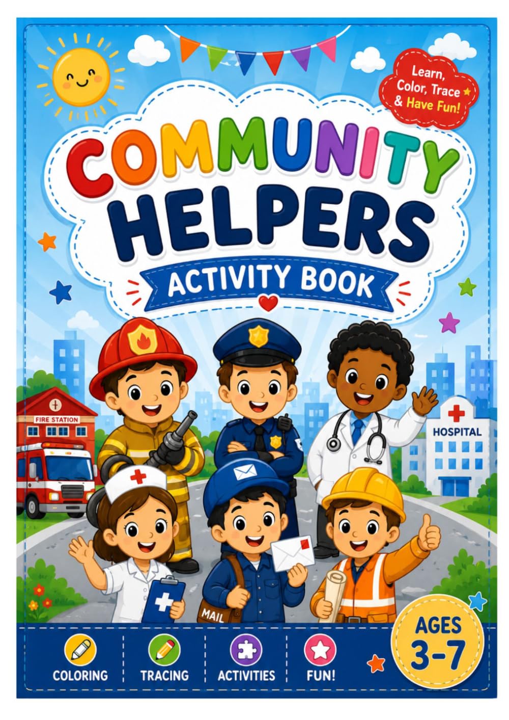 Community Helpers Activity Book (Activity & Coloring Books)
