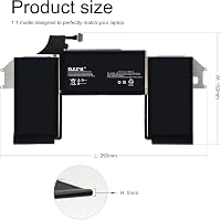 BLESYS A1965 Csereakkumulátor MacBook Air 13" Retina A1932 (2018-2019) és A2179 (2020) Modellekhez - 11,4V 49,9Wh Lítium-Polimer Laptop Akku 6
