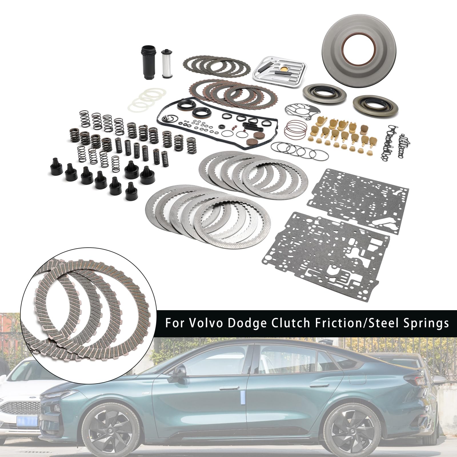 Kit de réparation de Transmission Powershift 6DCT450 MPS6 Super Kit Fit for Volvo Fit for Dodge Clutch Friction/Steel Springs