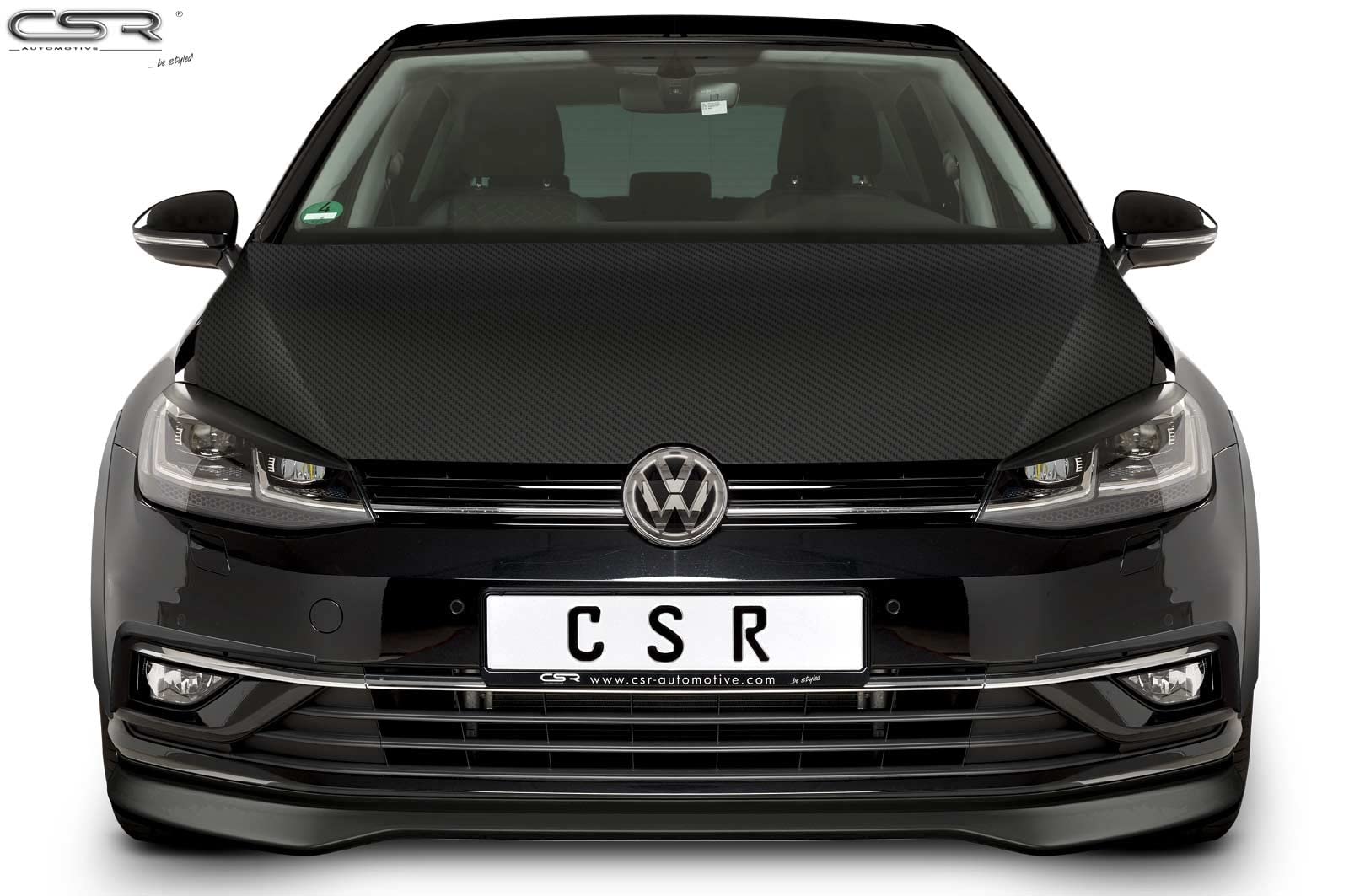 CSR-Automotive Scheinwerferblenden Kompatibel mit/Ersatz für VW Golf 7 (Typ AU) SB301-G