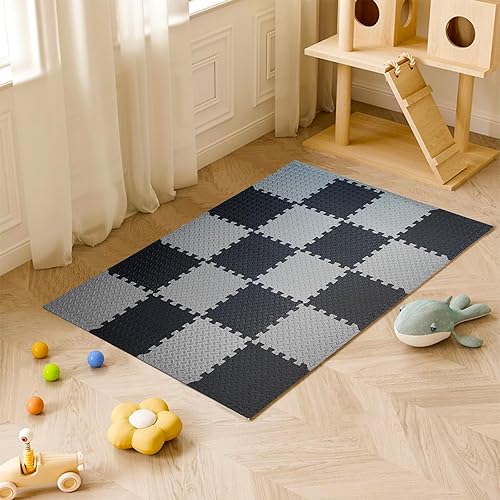 Miniatura 6 de Tapete de espuma para rompecabezas, azulejos de espuma de 20 piezas entrelazadas, azulejos de espuma entrelazados, tapete de juego de espuma