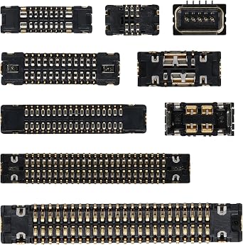 9 PCS for iPhone 8 Plus Motherboard Connection Socket A Set | Front Rear Camera Battery Receptacle Wireless Charging Port Slot Connector for iPhone 8Plus