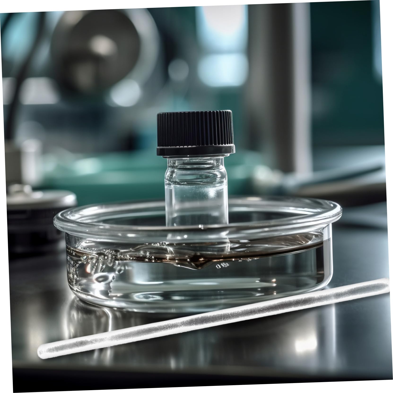 GALPADA Bastoncini di Vetro Resistenti per Mescolare in Laboratorio 20 Pezzi e Privi di Sbavature Estremità Arrotondate per Esperimenti e Cucina