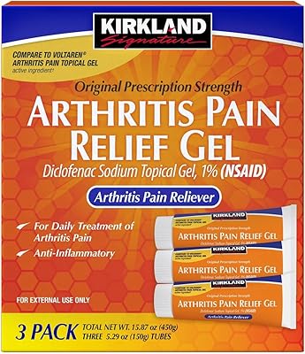 Kirkland Signature Diclofenac Sodium Topical Gel 1%, 15.87 Ounces
