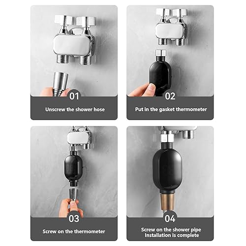 Miniatura 8 de Pantalla de temperatura  Termómetros Battth  Baaath Termometro Baby  Pantalla digital LED Baby CWater Medidor de temperatura  Accesorios