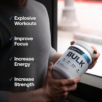 Transparent Labs Bulk Pre-Workout (30 Servings, Strawberry Lemonade) & BCAA Glutamine (30 Servings, Strawberry Lemonade)