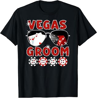 Las Vegas Groom Wedding Tee Bachelor Party Stag Night T-Shirt
