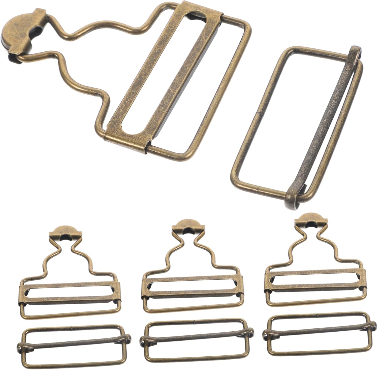 ULDIGI 4pcs Heavy Duty Hook Jeans for Women Trendy Silver Accessories Retro