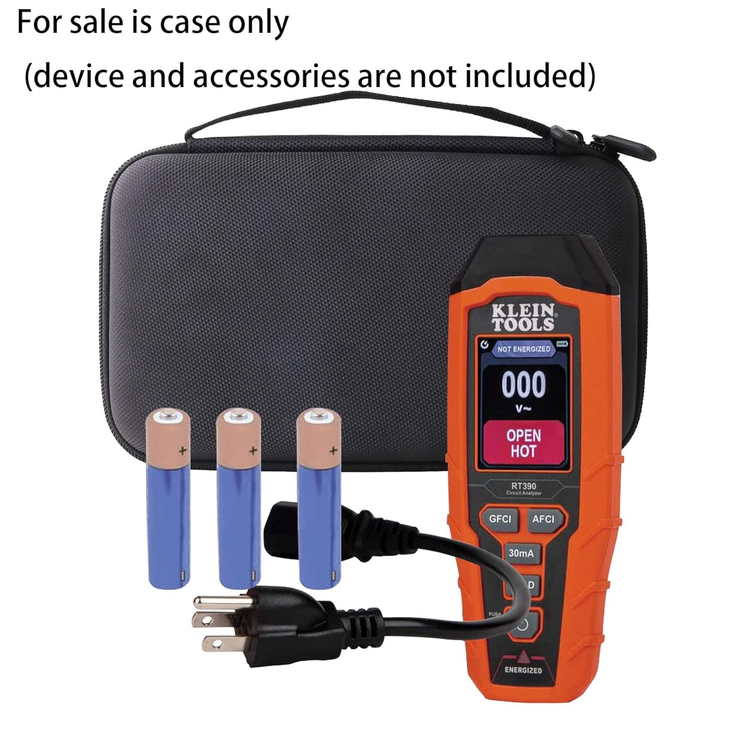 Hard EVA Carrying Case Compatible with for Klein Tools RT390 Circuit Analyzer Tester Carry Storage Case.