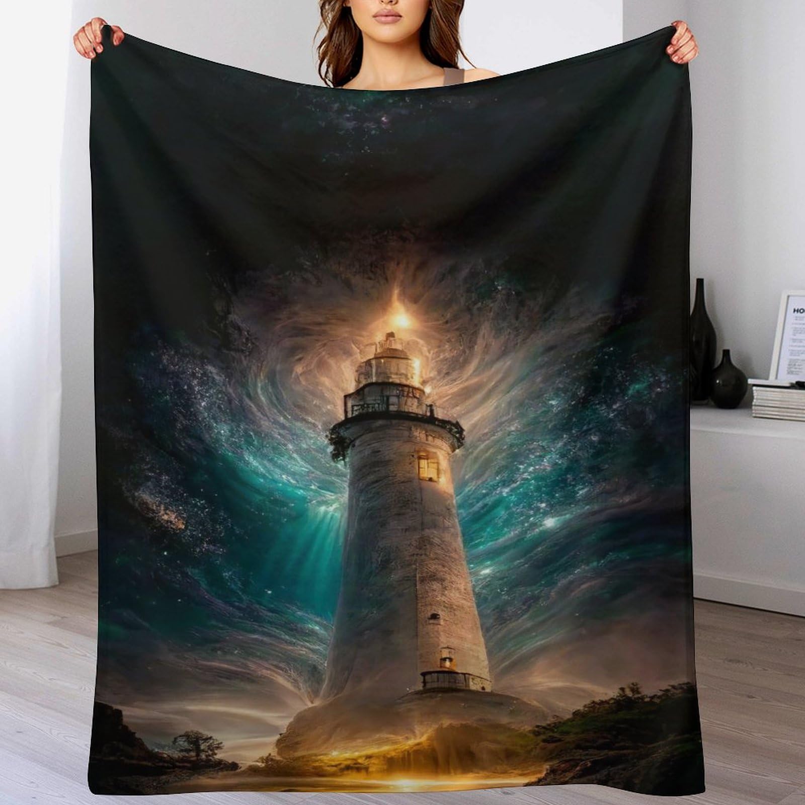 Couverture plaid phare douillette pour des moments de tendresse en famille