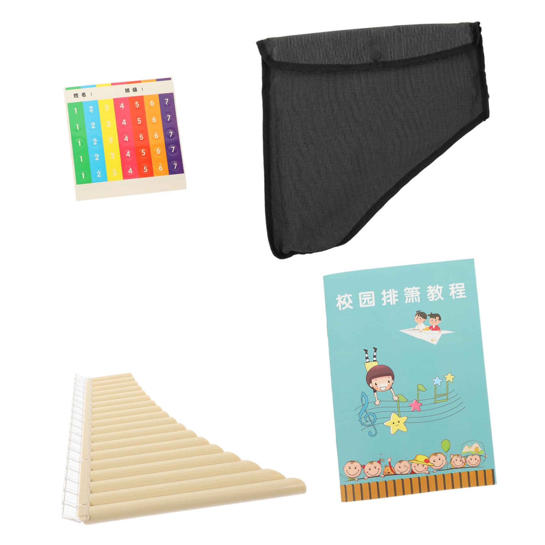 Flûte De Pan 18 Notes Instrument De Musique Portable Sans Danger Pour Les Enfants Son Précis
