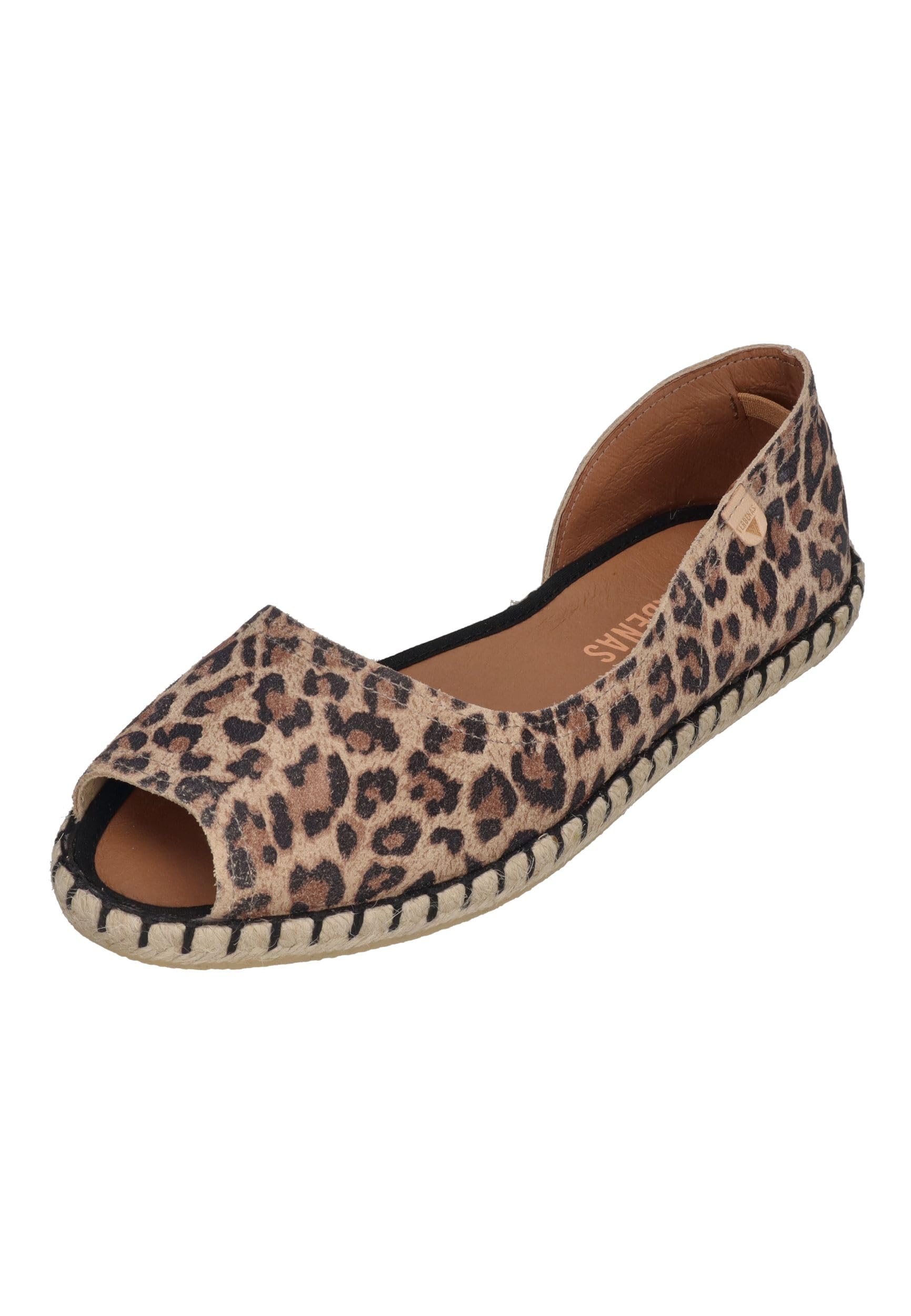 VERBENAS Damen Espadrilles Cruz Leo Camel