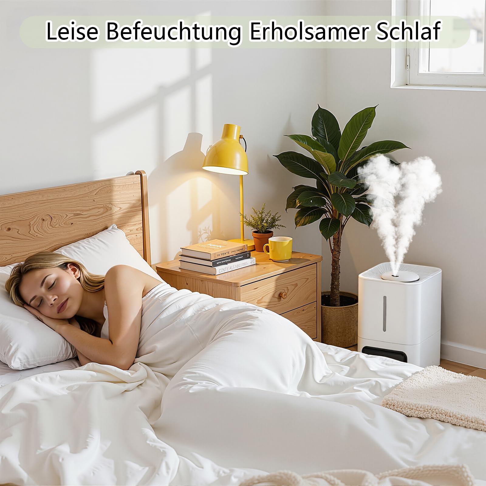PKBD Pflanzen Luftbefeuchter 6L,Luftbefeuchter Grow Box,mit einstellbarer Luftfeuchtigkeit, Timer-Funktion Pflanzenwachstum Luftbefeuchter für Schlafzimmer/Wohnzimmer/Innenbepflanzung