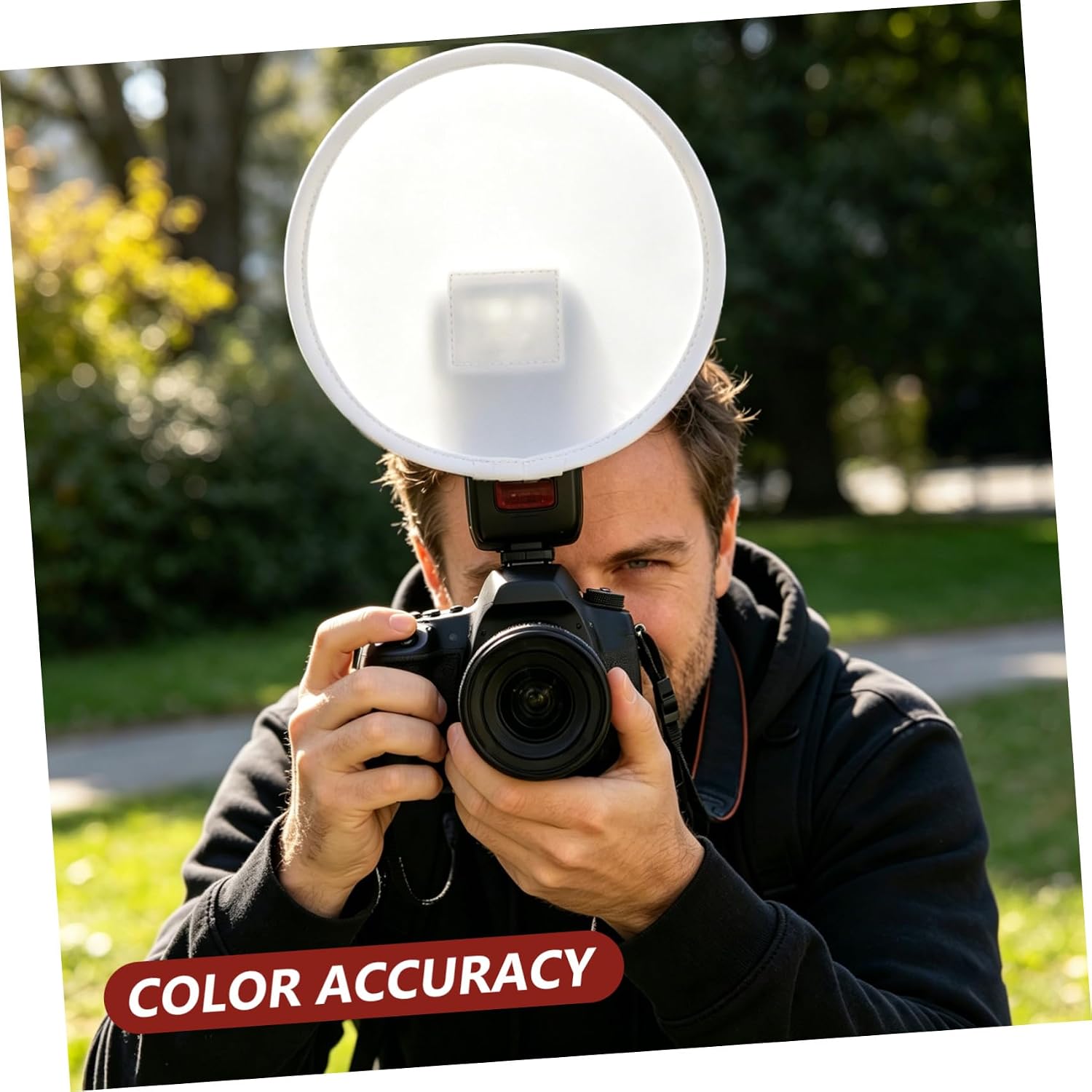 Vaguelly 3-in-1 Round Softbox Light Diffuser for Camera and Speedlight, Lightweight Cloth Material with Color Accuracy, for Outdoor Photography and Portraits