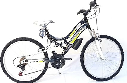 FAEMA Bici BIAMMORTIZZATA 26 21v Nero : Amazon.it: Sport e tempo libero