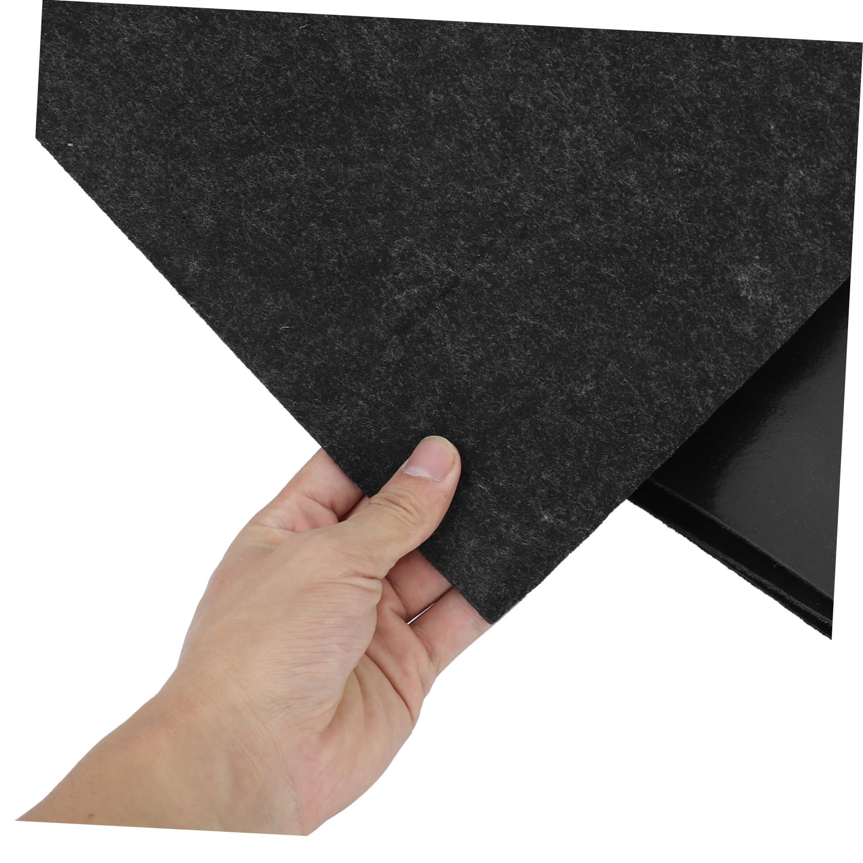 Tapis Gonflable pour Baignoire à Rembourrage Noir 1pc en Feutre Pe