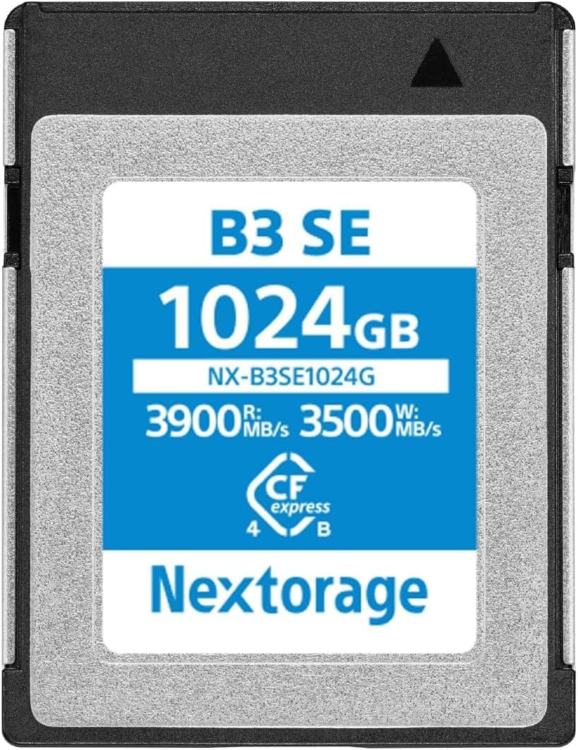 Nextorage Japanese CFexpress 4.0 Type B 1024GB Memory Card Max. Read Speed 3900MB/s Max Write Speed 3500MB/s NX-B3SE1024G CF Express 4.0 typeb Nextorage