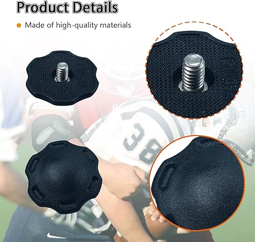 Miniatura 4 de Paquete de 2 tornillos de pulgar para casco de fútbol americano para mantener para Speedflex juvenil, sistema de estabilización para casco de fútbol