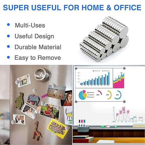 Vista 18 de DIYMAG Imanes pequeños, 120 mini imanes para refrigerador para manualidades, multiusos, pequeños y fuertes imanes redondos para refrigerador