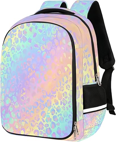 Mochila multifuncional arcoíris duradera para portátiles, resistente al agua, para universidad, escuela, viajes, regalos para hombres, mujeres y