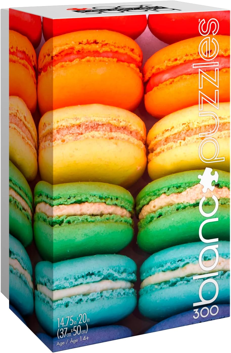 Buffalo Games - Olivia Macaron - Rainbow Macarons - 300 Piece Jigsaw Puzzle for Adults -Challenging Puzzle Perfect for Game Nights - Finished Size is 21.25 x 15.00