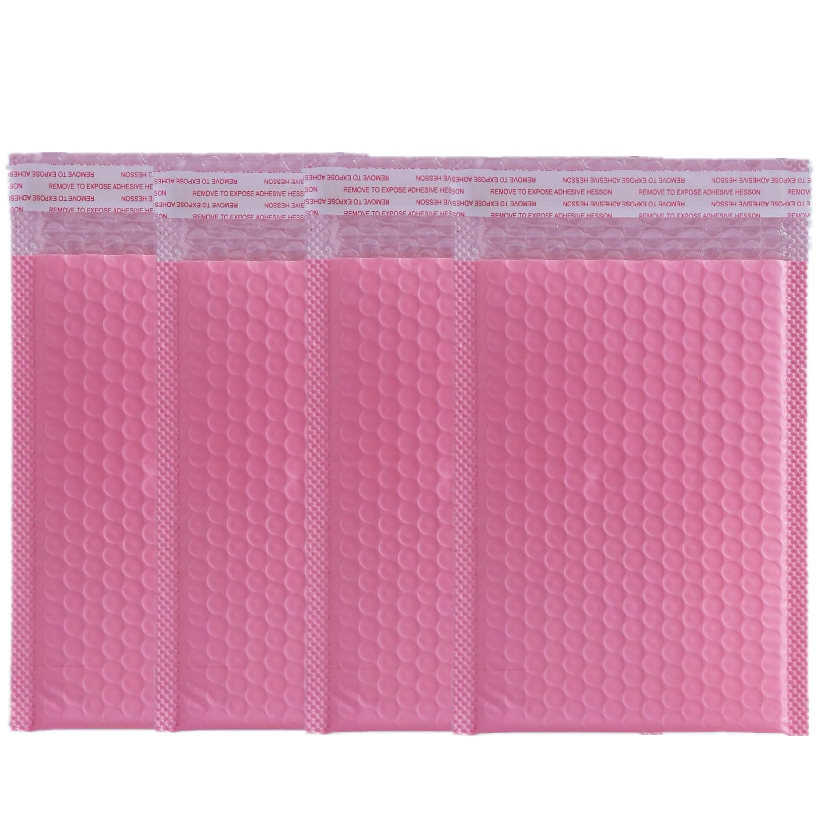 Bubble Mailers 4x6 Inch 50 Pack Small Padded Envelopes Poly Thicken Padded Self Seal Envelopes Bags (Pink)