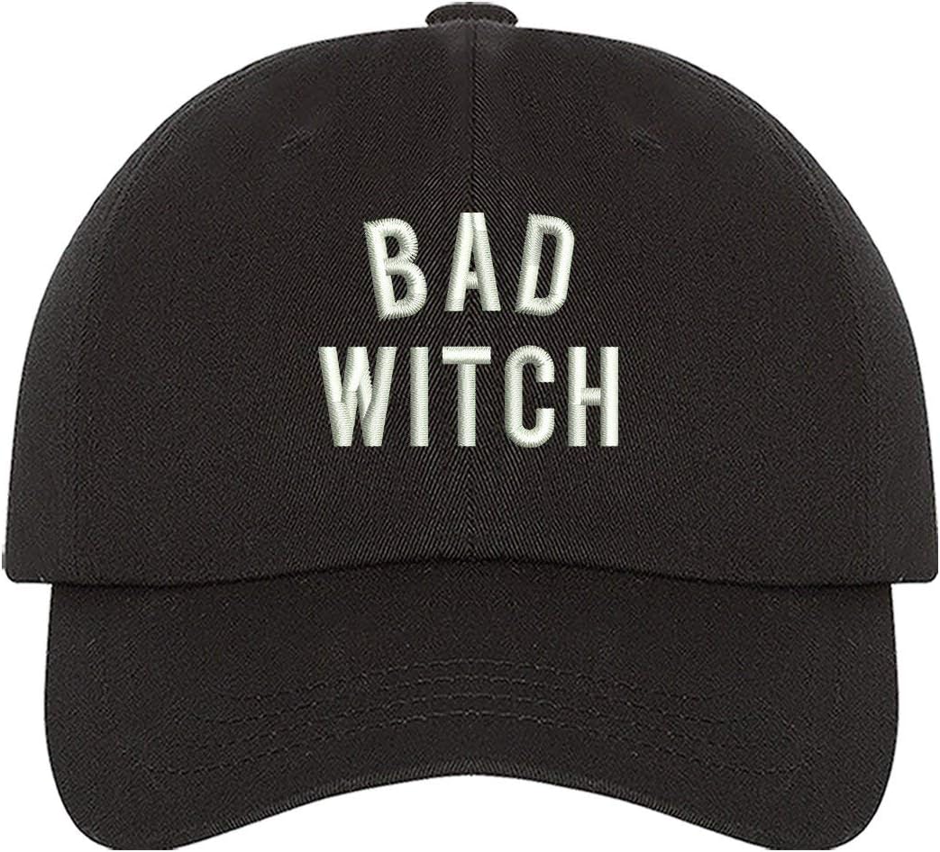 Bad Witch Unisex Embroidered Baseball Hat - Halloween Hat