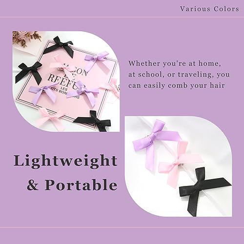 Vista 96 de 30 piezas de pinzas para el cabello con lazo de raso rosa, accesorios para el cabello con lazo de raso mini, lindos lazos para el cabello, barretas