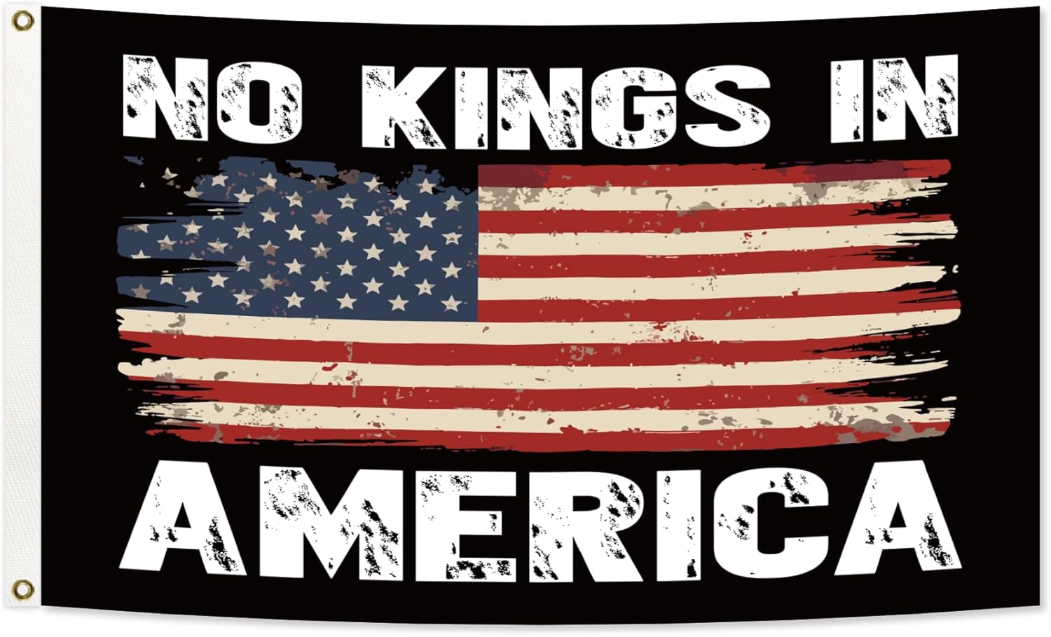 3x5Ft No Kings In Amer-ica Flag for Outside Large Garden Yard Flags Outdoor Decoration