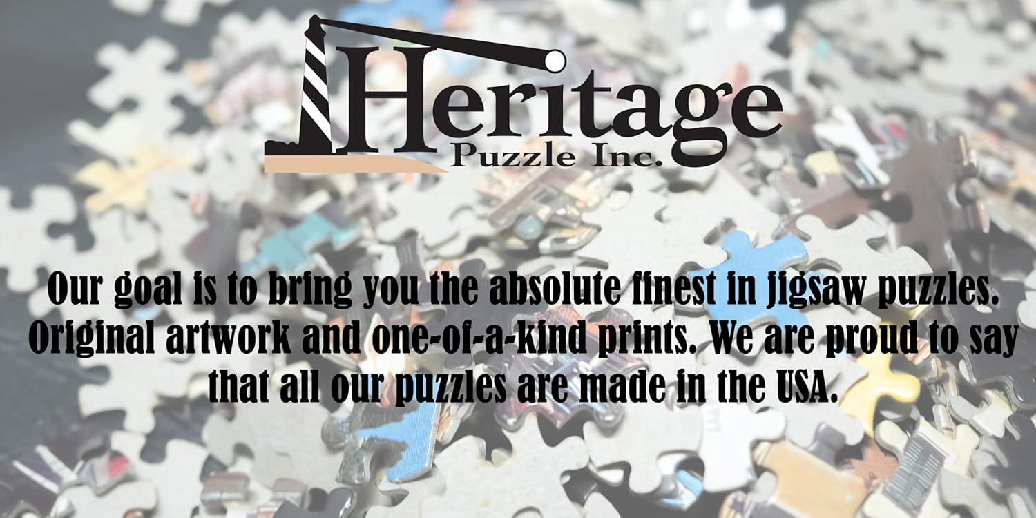 Heritage Puzzle - USA Map Puzzle﻿ (24"x18") - 550 Pieces