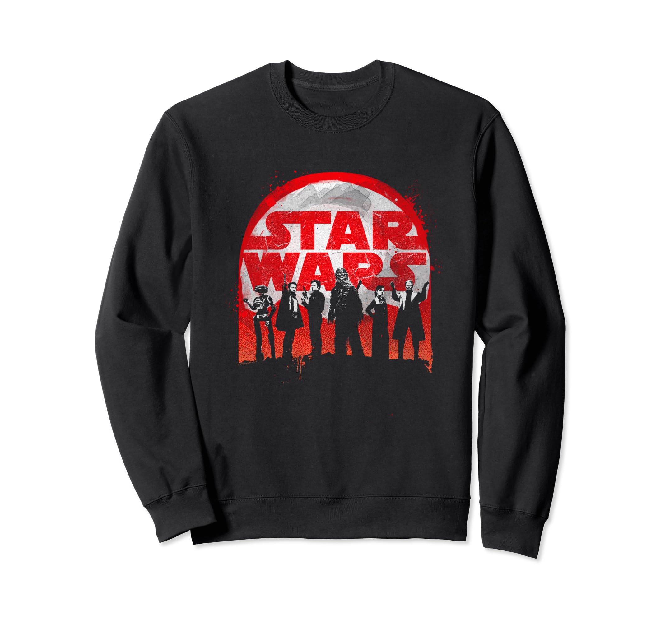Star Wars Han Solo Movie Scruffy Lookin Team Sweatshirt, Black