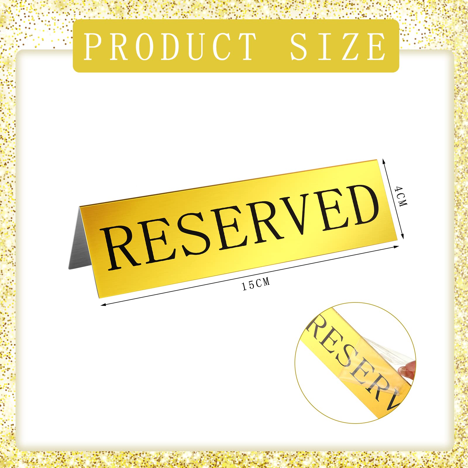 Amazon.com: 12 Pieces Table Top Reserved Sign Metal Reserved Table Signs Reserved Seating Signs Double Sided Table Tent Sign for Wedding Restaurant Family Ceremony Events, 5.91 x 3.15 Inches (Golden) : Home & Kitchen amazon-com-12-pieces-table-top-reserved-sign-metal-reserved-table-signs-reserved-seating-signs-double-sided-table-tent-sign-for-wedding-restaurant-family-ceremony-events-5-91-x-3-15-inches-golden-home-kitchen