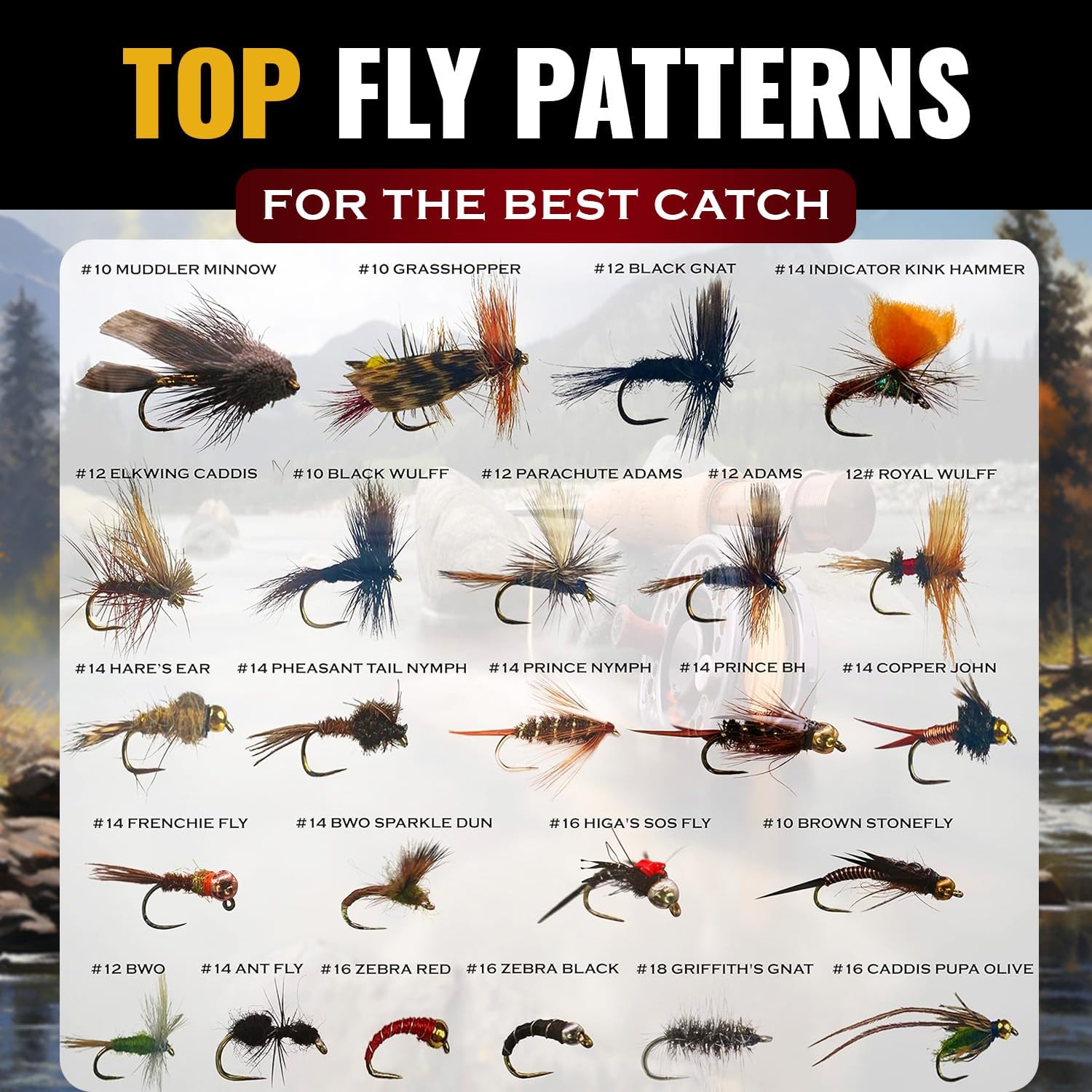 RoxStar Fishing Fly Shop | Trophy Trout Fly Assortment | Wet & Dry Trout Flies | Gift Box Included. | Proudly Made in The USA…