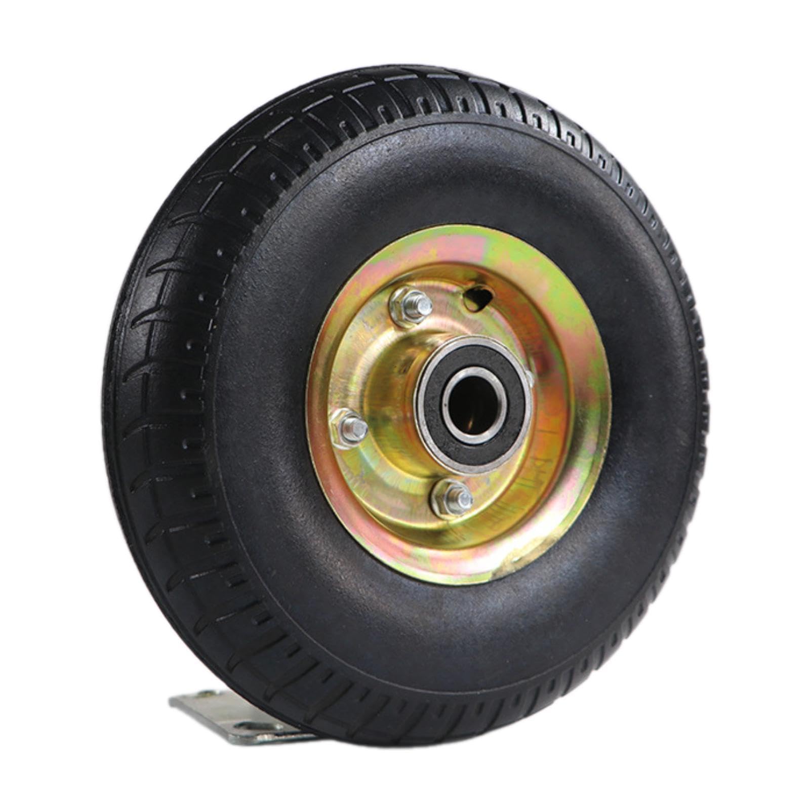 245 mm 3.50-4 Vollgummireifen, Radbreite 2,6 Zoll, Zubehör, pannensicherer Ersatz für Handwagen, einfache Montage, Lagerloch 20mm
