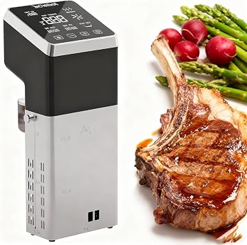 Commercial Sous Vide Precision Cooker 1600W, Fast-Heating Immersion Circulator, Thermal Sous Vide Machine with Accurate Temperature & Timer, IPX7 Waterproof, Quiet, for Restaurants & Home