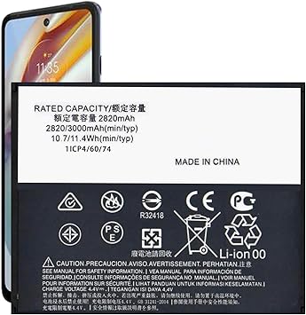 KE40 Replacement Battery,2025 New Upgraded 3000mAh New 0 Cycle Battery Compatible with Moto E6, Battery for Moto E6 XT2005 XT2005-1 XT2005-3 XT2005-4