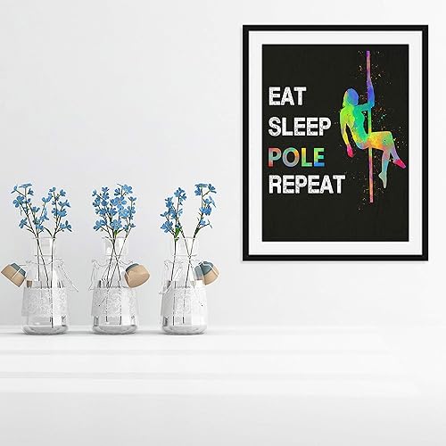Miniatura 7 de Eat Sleep Pole Repeat Quote Wall Art, 11x14 Unframed Print Poster, Gift for Pole Dancers, Pole Dance Instructor, Pole Dancing Fan, Gymn Decor
