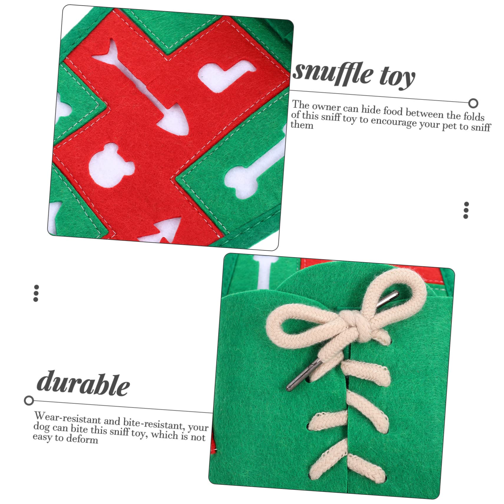 Sosoport 3 Piezas Juguete para Mascotas con Fugas Estera De Gato De Juguete Accesorio para Perros Juguete Cerebral Suministros para Perros Tela De Fieltro Perro Mascota