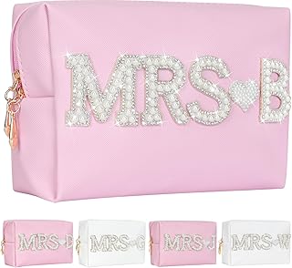 Bolsa de maquillaje con letra de parche de no...