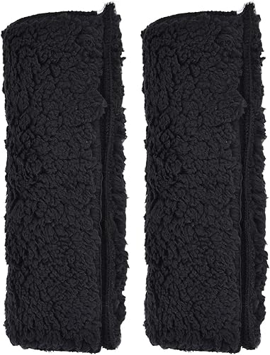 1 par de fundas para reposabrazos de silla de ruedas, almohadilla de espuma viscoelástica de piel de oveja extraíble, almohadilla para reposabrazos